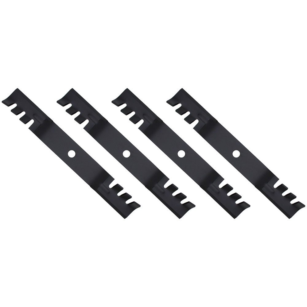 (4) Toothed Mower Blades Fits John Deere ZTrak Z525E Z535M Z540M Z375R M143520