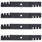 (4) Toothed Mower Blades Fits John Deere ZTrak Z525E Z535M Z540M Z375R M143520