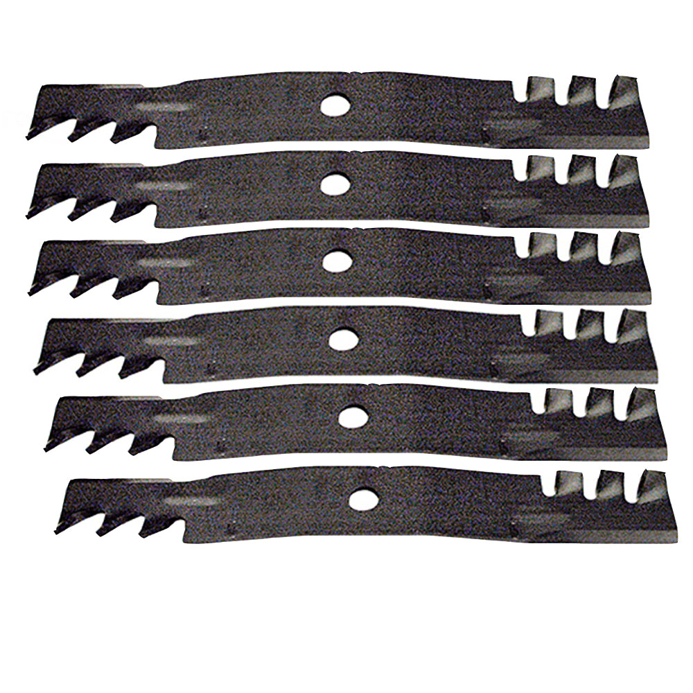 Lot of 6 Blades Fits John Deere 54C X465 X475 X485 X495 Z425 Z445 396-719