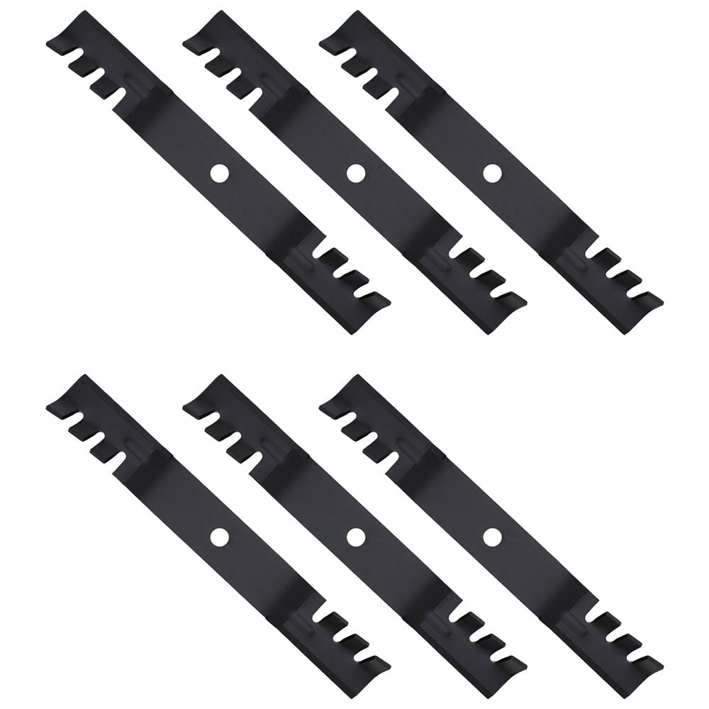 (6) Toothed Mower Blades Fits John Deere ZTrak Z525E Z535M Z540M Z375R M143520