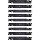 (9) Toothed Mower Blades Fits John Deere ZTrak Z525E Z535M Z540M Z375R M143520