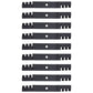 (9) Toothed Mower Blades Fits John Deere ZTrak Z525E Z535M Z540M Z375R M143520