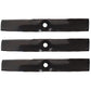 Qty 3: 16-1/2" Mulching Mower Blades Fits Scotts Replaces M113517