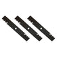 Qty 3: Toothed Mower Blade Fits John Deere Replaces AM137757