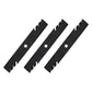 Qty 3: Toothed Mower Blade Fits John Deere Replaces AM137757
