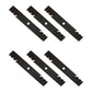 Qty 6: Toothed Mower Blade Fits John Deere Replaces AM137757