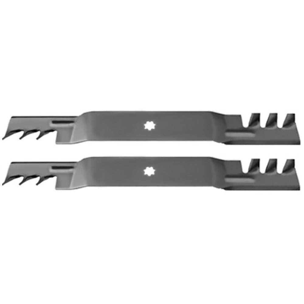 Qty 2: Toothed Mulching Mower Blade Fits Husqvarna Replaces 578431911