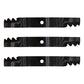Qty 3: Toothed Mower Blade Fits John Deere Replaces 96306