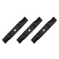 Set of (3) M136194 Mower Blade Fits John Deere Walk-Behind 7G18 7H17 7H19