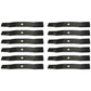 Qty 12: Medium Lift Mower Blade
 Fits John Deere Replaces M136195