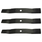 Repl Fits John Deere M144652 M136195 M135334 Blades on 54" 7-Iron Deck Z-Track 7