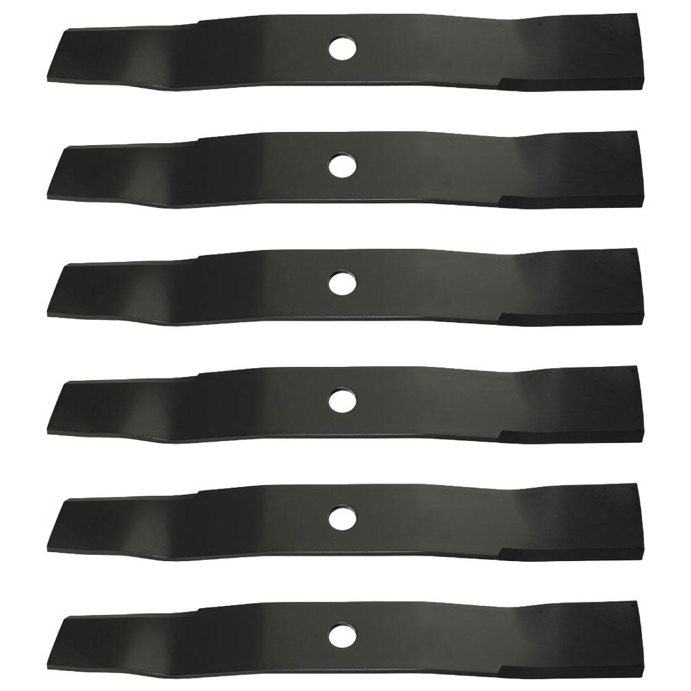 6 Medium-Lift Blades Fits John Deere M136195 TCU30316 M653 M655 M657 F620 737