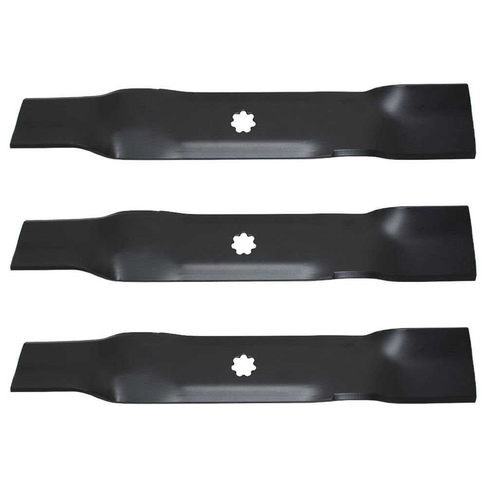 3pk Lawn Mower Blades for 48" Fits John Deere LA 130 140 145 X140 145 D140 D150