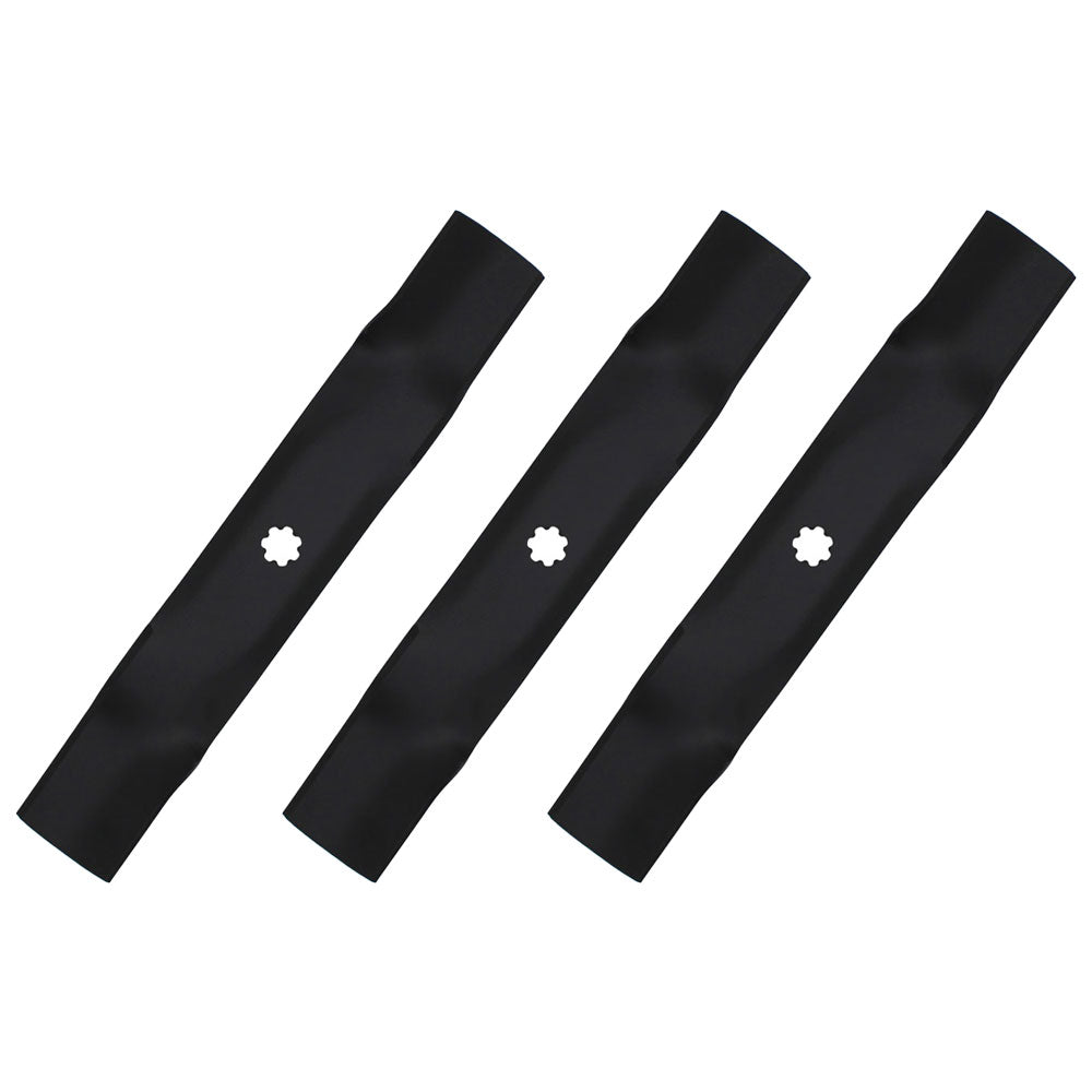 3pk Lawn Mower Blades for 48" Fits John Deere LA 130 140 145 X140 145 D140 D150