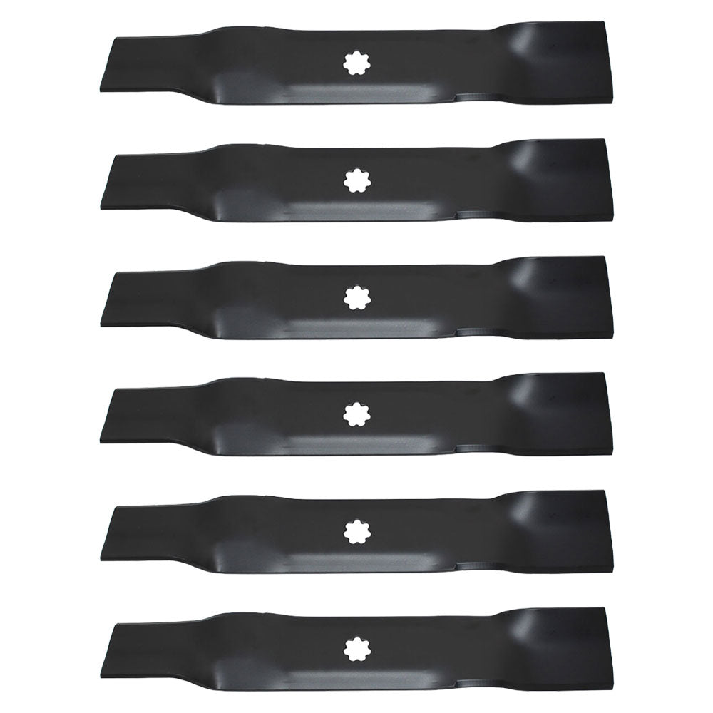 6PK Lawn Mower Blades Fits John Deere GY20852 GX21784 LA140 LA145 LA165 D140 D15