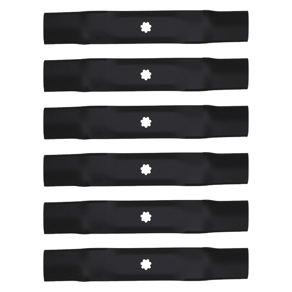 6 XHT HD BLADES Fits John Deere GY20852 GX21784 LA140 LA145 LA165 D140 D150 160