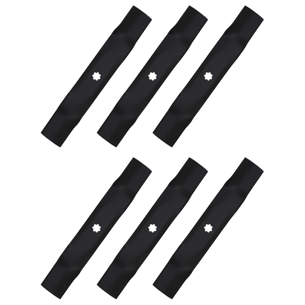 (6 pk) 11595 High Lift Blades Fits John Deere GX21784, GY20852