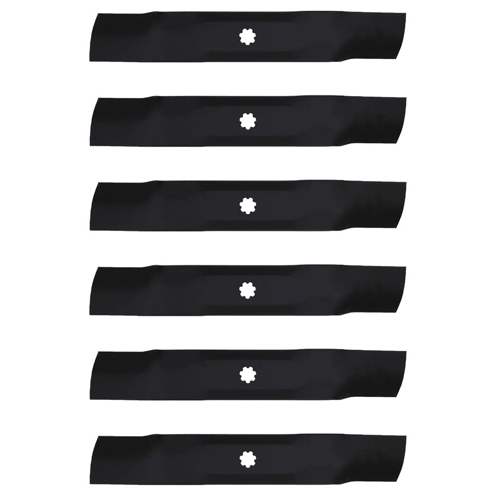 6PK Lawn Mower Blades Fits John Deere GY20852 GX21784 LA140 LA145 LA165 D140 D15