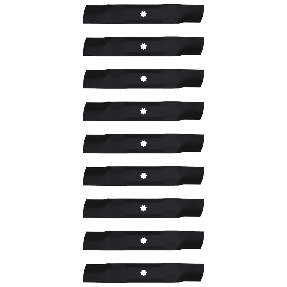 Nine (9) Mower Blades Fits Oregon 92-104 & Fits John Deere GX21784, GY2085