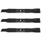 3pk Blades Fits John Deere GX20249 GX20433 L100 L105 L107 L108 L110 L111