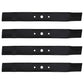 Qty 4: Mower Blade Fits John Deere Replaces B1JD6015