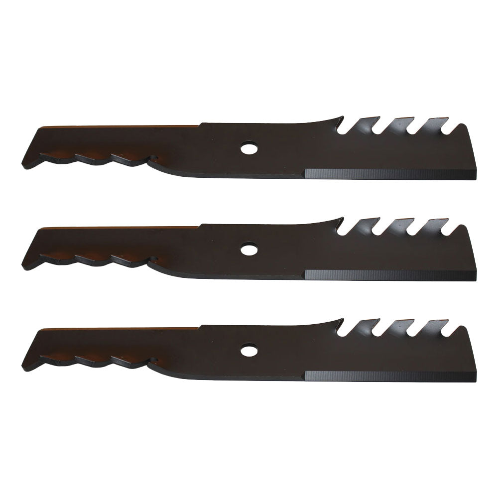 (3) Toothed Lawn Mower Blades fits Snapper 48" Deck Replaces 7032390YP 7077378