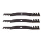Set 3-60" Mulching Mower Blades Fits Kubota K5647-34330 K5668-34350