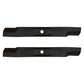 High Lift Blades (2-Pack) Fits John Deere 42C Deck D110 LT160 X300 Z225 92-110(2