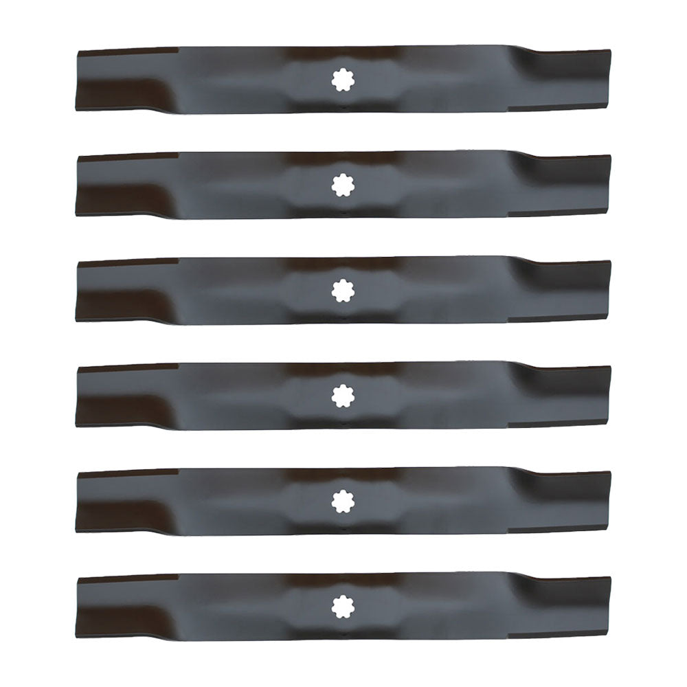 Qty 6: Mower Blades Fits John Deere Replaces AM137327