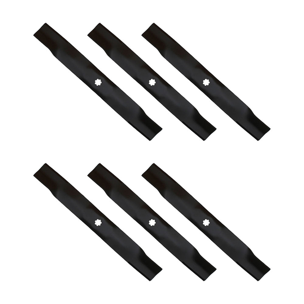 Qty 6: Mower Blades Fits John Deere Replaces AM137327