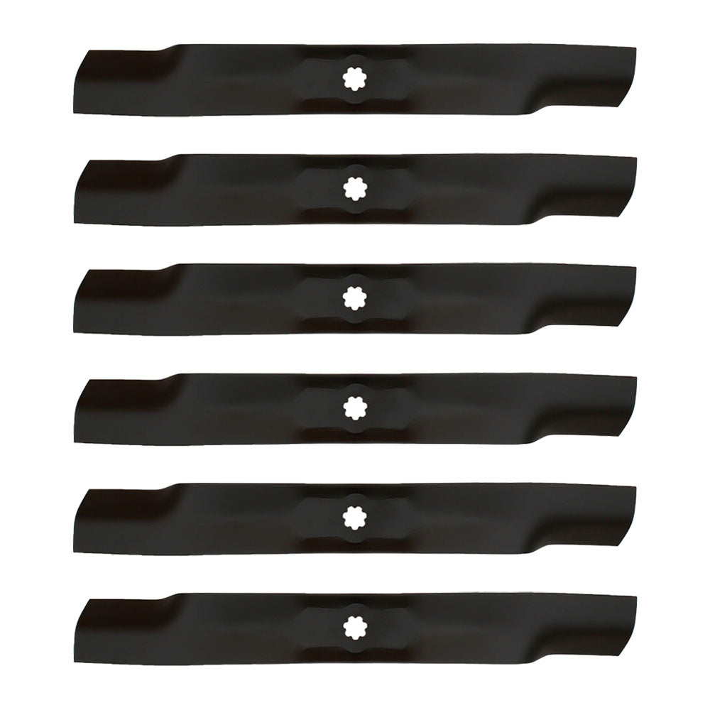 Qty 6: Mower Blades Fits John Deere Replaces AM137327