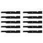 Qty 10: Notched Air-Lift Blade Fits Gravely Replaces 00450300