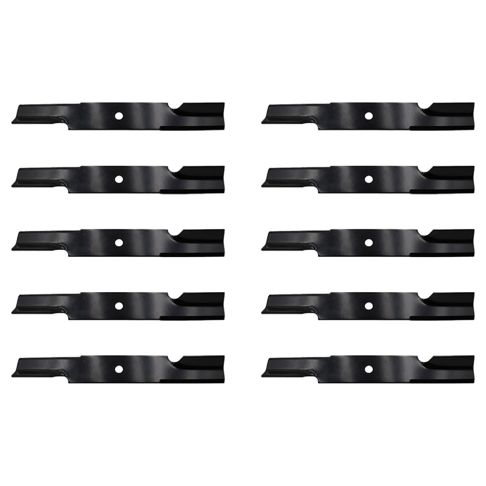 Qty 10: Notched Air-Lift Blade Fits Exmark Replaces 1-303146