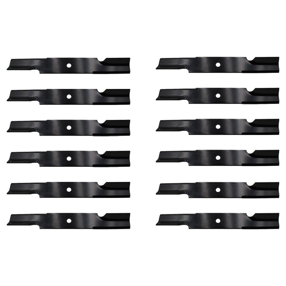 Qty 12: Notched Air-Lift Blade Fits Ferris Replaces 1521227