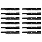 Qty 12: Notched Air-Lift Blade Fits Bobcat Replaces 112111-02