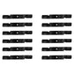 Qty 12: Notched Air-Lift Blade Fits Gravely Replaces 00450300