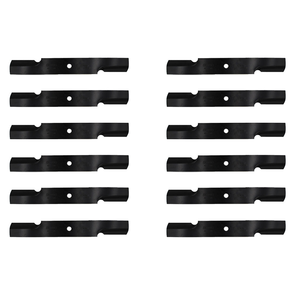 Qty 12: Notched Air-Lift Blade Fits Bad Boy Replaces 038-3000-00