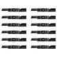 Qty 12: Notched Air-Lift Blade Fits Husqvarna Replaces 539100341