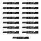Qty 15: Notched Air-Lift Blade Fits Ferris Replaces 1521227