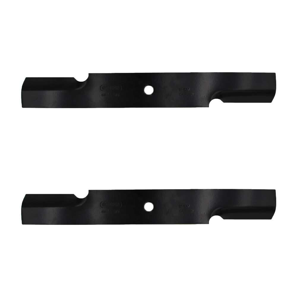 Qty 2: Notched Air-Lift Blade
 Fits Jacobsen Replaces 390655