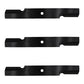 3PK Blade Hi Lift Lawn Mower Blades Set 482878 Fits Scag 52"
