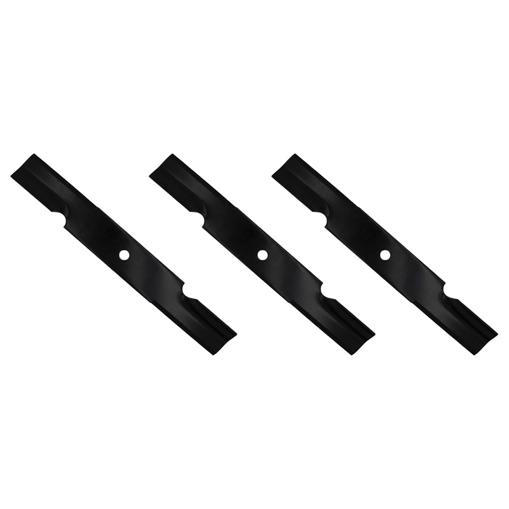 Qty 3: Notched Air-Lift Blade
 Fits Jacobsen Replaces 390655