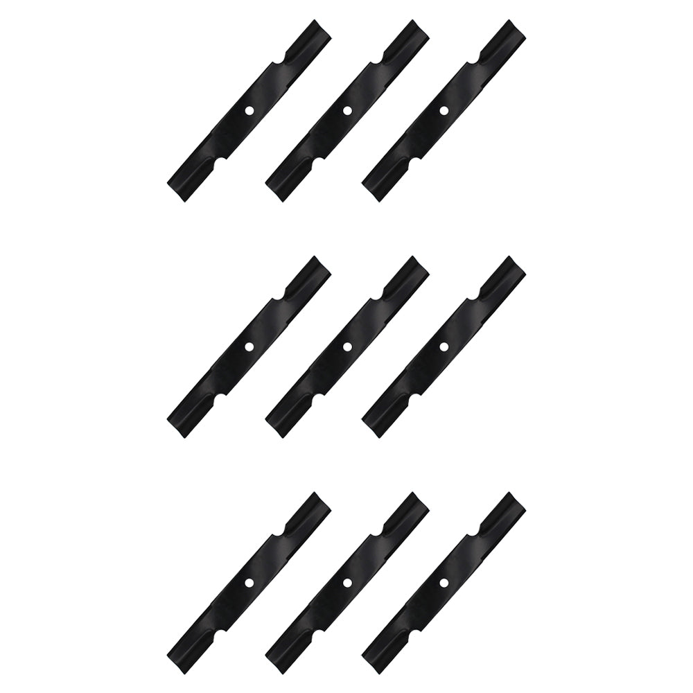 Set of 9- High Air-Lift  Mower Blade Replacements fits in Fits Bobcat, 3 for 52"