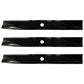 3 Lawn Mower Blade Fits John Deere 180 185 Lawn Tractor with 46" Deck