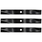 3 LAWN MOWER BLADES Fits John Deere 46" CUT AM31100 M127466 M41967