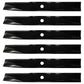 6 Hi Lift Blades Fits John Deere AM31100 M41967 120 140 300 316 322 Lesco