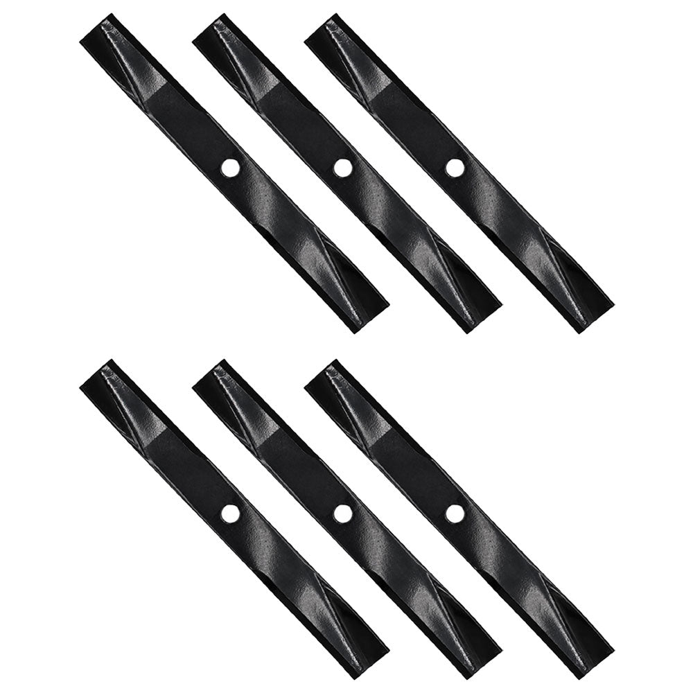 6 Hi Lift Blades Fits John Deere AM31100 M41967 120 140 300 316 322 Lesco
