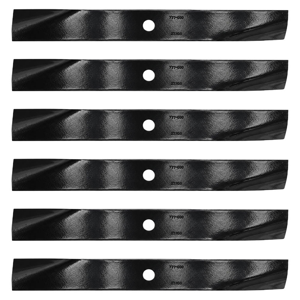 6 Hi Lift Blades Fits John Deere AM31100 M41967 120 140 300 316 322 Lesco