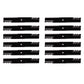 Qty 12: Toothed Mulching Blade Fits John Deere Replaces AM101167