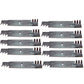 Qty 10: Toothed Mulching Blade Fits Poulan Replaces 134149-TOOTHED
